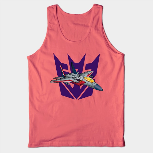 Transformers G1 Starscream Decepticon Logo Symbol Tank Top by MiTs